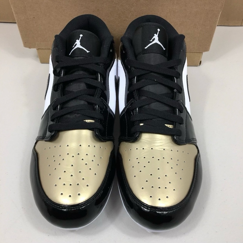 Air Jordan 1 Low TD Cleat Gold Toe Size 12.5 M FJ6245 701 Brand New